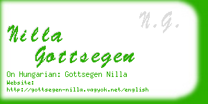 nilla gottsegen business card